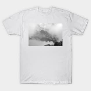 Mountains Clouds Fog Alpine Landscape T-Shirt